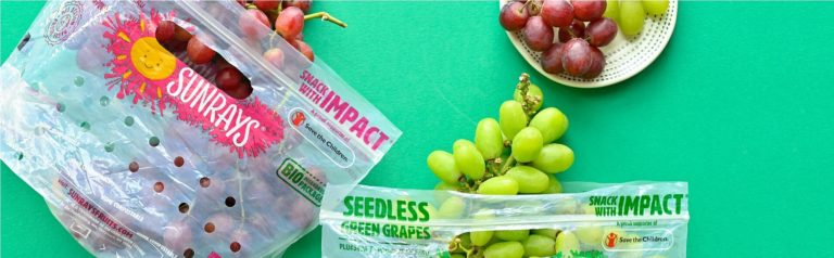 TIPA compostable packaging for Grapes
