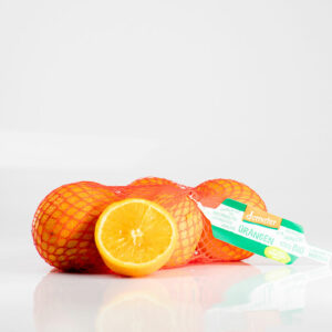 clear net packaging filled with oranges