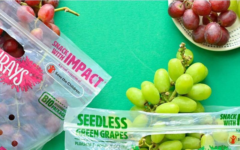 TIPA compostable packaging for Grapes